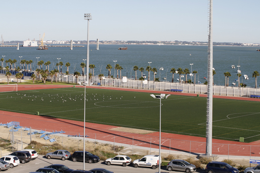 Vista de las pistas deportivas de Manuel Irigoyen