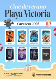 Cine de verano 2025 en la playa Victoria
